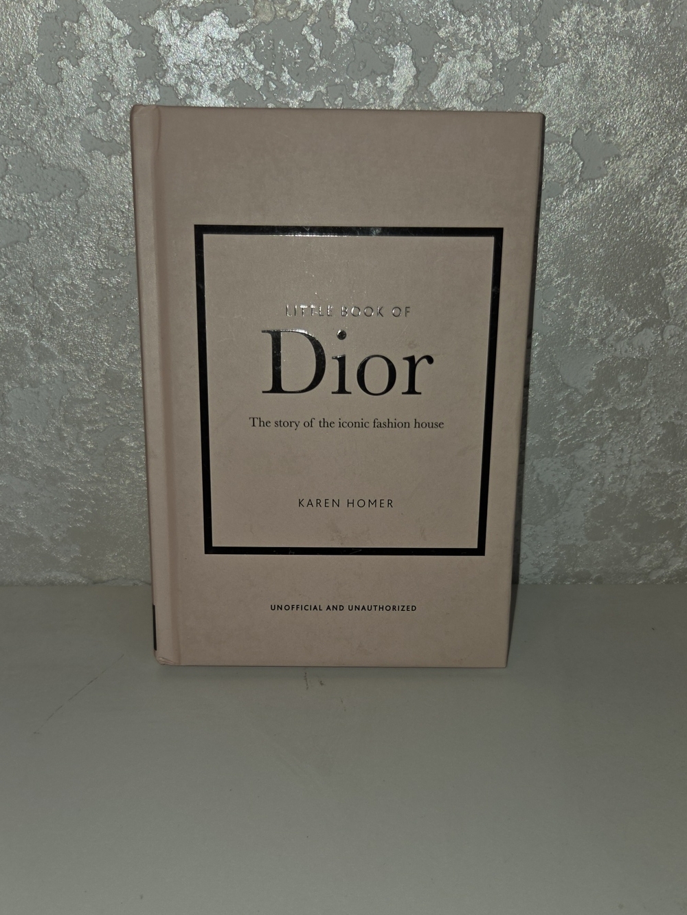 Little Dior Hardcover Book - Blush Pink Cover with Black Accents